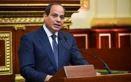 الرئيس المصري عبد الفتاح السيسي في خطاب أمام البرلمان