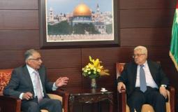 الرئيس عباس يستقبل رئيس القضاء الفلسطيني