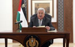 الرئيس محمود عباس -  تمديد حالة الطوارئ