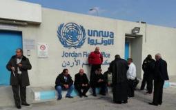  إضراب موظفي الأونروا في الأردن