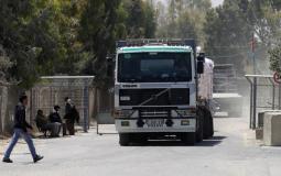 شاحنة بضائع تدخل غزة - أرشيفية