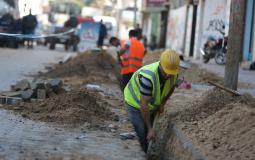 بلدية غزة تشرع بتطوير شبكة المياه في منطقة الصبرة