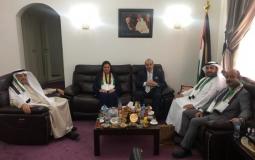 رئيس اللجنة البرلمانية باسم المالكي يجتمع يجتمع بالسفير الفلسطيني
