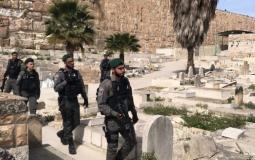 اقتحام مقبرة من قبل قوات الاحتلال- توضيحية
