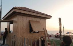 كشك على شاطئ بحر غزة - توضيحية