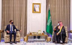 من لقاء بن سلمان بجاريد كوشنر في مدينة نيوم