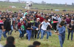 اصابة فلسطيني في مسيرات العودة شرق غزة