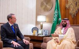 محمد بن سلمان ومبعوث رئيسة وزراء بريطانيا