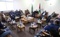 وفود مجتمعية وفصائلية تهنئ حماس بذكرى انطلاقتها في غزة