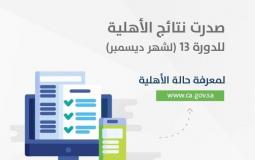 رابط الاستعلام والتسجيل: نتائج الأهلية في حساب المواطن بالسعودية دورة ديسمبر- الدورة الثالثة عشرة