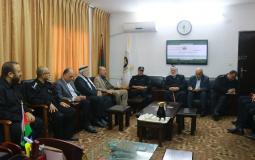 لجنة الأمن والداخلية بالمجلس التشريعي تزور جهاز الدفاع المدني