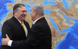 وزير الخارجية الأميركي مايك بومبيو يلتقي رئيس الحكومة الإسرائيلية بنيامين نتنياهو ضمن الزيارة التي يجريها لإسرائيل