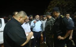 اللواء أبو نعيم يتفقد الحدود الجنوبية لقطاع غزة مع مصر