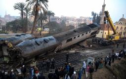 حادث انقلاب قطار في مصر