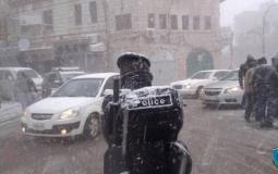 الشرطة الفلسطينية في المنخفض الجوي- توضيحية