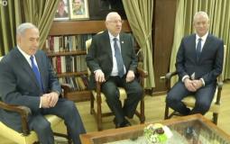 الرئيس الإسرائيلي يجتمع مع غانتس ونتنياهو