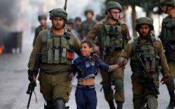 قوات الاحتلال الاسرائيلي تعتقل طفلاً