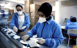 مصنع فلسطيني لصناعة الكمامات الطبية- أرشيفية