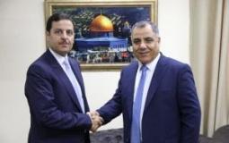  لقاء المتحدث باسم الحكومة مع سفير الأردن لدى فلسطين