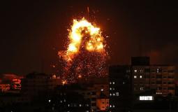 قصف إسرائيلي على غزة الان - أرشيفية 