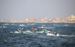 المسير البحري السادس الذي انطلق في عرض بحر غزة