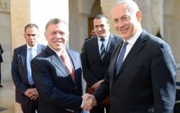 العاهل الأردني الملك عبد الله ورئيس الحكومة الإسرائيلية بنيامين نتنياهو - أرشيفية