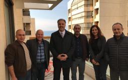 عساف يتفقد أعمال إعادة تأهيل وبناء مكتب الإذاعة والتلفزيون في بيروت