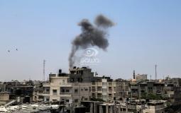 قصف اسرائيلي على غزة - APA