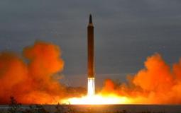 صورة من تجربة صاروخية سابقة لكوريا الشمالية