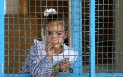 طفلة فلسطينية في أحد مدارس الاونروا في غزة