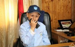 محمد عبد النبي طفل من غزة مديراً لشرطة نابلس