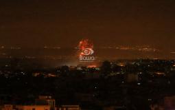 قصف اسرائيلي على قطاع غزة الليلة الماضية