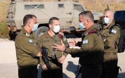 رئيس أركان الجيش الإسرائيلي خلال جولة بمنطقة الشمال أول من أمس 