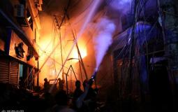 حريق العاصمة البنغلادشية دكا