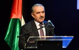  رئيس الوزراء محمد اشتية خلال احتفال يوم المعلم الفلسطيني