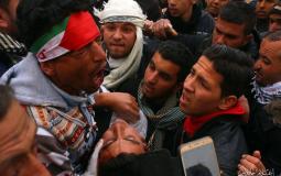 مصاب في مليونية الارض والعودة شرق غزة