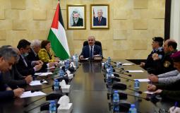 رئيس الوزراء الفلسطيني محمد اشتيه  - جانب من الاجتماع
