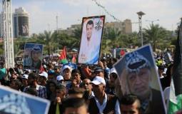مهرجان للتيار الاصلاحي لحركة فتح في غزة -ارشيف-