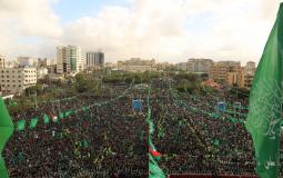 مهرجان انطلاقة حماس في غزة العام الماضي
