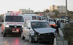 إصابة مواطنين بحادث سيرٍ في سلفيت