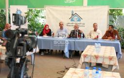 لقاء يحيى السراج رئيس بلدية غزة في بيت الصحافة- فلسطين