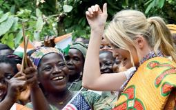 ايفانكا ترامب خلال زيارتها لأبيدجان