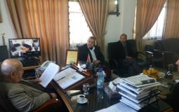 وفد من حركة حماس يلتقي برئيس دائرة شؤون اللاجئين في منظمة التحرير
