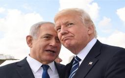 الرئيس الاميركي يدعم خطة صفقة القرن لاسرائيل