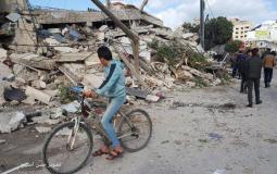 قصف مبنى شركة الملتزم في غزة