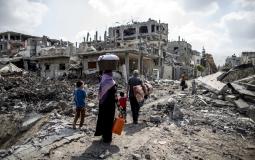 الأوضاع الكارثية في قطاع غزة