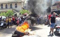 احتجاجات الفلسطينيين بلبنان