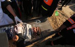 إصابة طفل برصاص الاحتلال في مسيرة العودة على حدود غزة