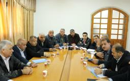 عابد يلتقي ممثلين عن التجار وغرفة تجارة وصناعة محافظة غزة