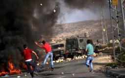 مواجهات بين شبان فلسطينيين وقوات الاحتلال بالضفة الغربية